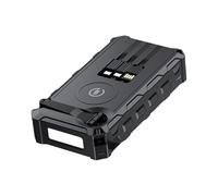 Banque d'énergie solaire - 20 000 mAh, chargeur manuel | Powerbank pliable sans fil avec câble intégré, lumière LED, alarme SOS et boussole, solution de charge rapide portable pour cyclistes