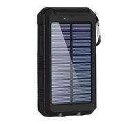 Banque d'énergie solaire 20 000 mAh - Chargeur portable étanche | Double sortie USB et type-C 10 W - Batterie de panneau solaire pour le camping, la randonnée et les voyages ou une utilisation d'urgen