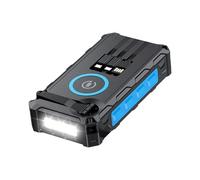 Banque d'énergie solaire à manivelle - Unité de chargement portable pliable, batterie de secours multifonction avec éclairage LED, fonction d'alerte SOS, outil de direction de boussole, construction l