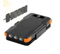 Banque d'énergie Solaire - Batterie 20 000 mAh, Lampe de Poche LED pour cam