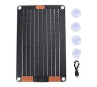 Banque d'énergie solaire - Chargeur d'énergie solaire compact | Hub de charge 5 V/2 A à haute efficacité, source d'énergie portable externe pour plusieurs appareils, idéal pour le camping, sac à dos à