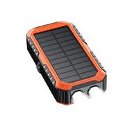 Banque d'énergie Solaire - Chargeur Portable | Pack de Batteries externes | Banque d'alimentation à manivelle Manuelle | Pack de Batterie Externe Câbles intégrés SOS Strobe FLINTLINTS | Chargeur