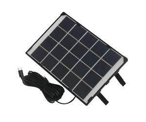 Banque d'énergie solaire - Chargeur portable réglable 30 W 5 V, panneau de caméra de sécurité extérieure, ventilateurs de lanterne de téléphone à charge rapide, énergie de crise pliable, utilisation e