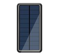 Banque d'énergie solaire - Chargeur solaire portable de 50 000 mAh avec charge rapide | Chargeur durable pour téléphone portable avec lampe de poche, batterie externe pour téléphone et tablette