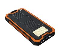 Banque d'énergie solaire - Mini lampe de poche de chargeur sans fil | Support d'appareils d'alimentation portables de camping, batterie de secours à charge rapide de 10 000 mAh pour voyage