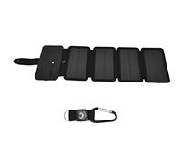 Banque d'énergie Solaire Pliable, Double Sortie, Chargeur Universel Portable pour Alimentation Mobile à 3 preuves, Noir (40% de réduction)