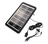 Banque D'énergie Solaire Portable - Station De Charge Rapide 6V 3W, Équipement De Survie En Plein Air | Pack De Batterie D'urgence Pour Les Voyages, La Plage, Les Voyages Sur La Route, Le Camping, Le
