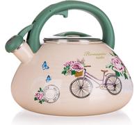 BANQUET Théière sifflante en émail ROMANTIC RIDE 3 l