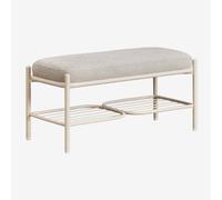 Banquette 90 cm rembourrée Anisa Tapioca Beige