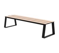 Banquette à fixer Ballade Extrême L.180 cm Bois stratifié et métal Gris manganèse