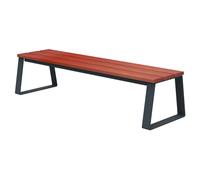Banquette à fixer Ballade L.180 cm Bois et métal Anthracite mat