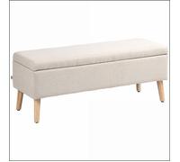 Banquette à Rangement - HOMCOM - Design Scandinave avec Stauraum &amp Rembourrage - Beige