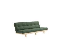 Canapé-lit Karup Design Lean avec Matelas 5 Couches 130x190 Vert Olive/brut