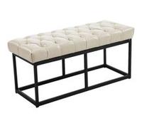 Banquette Amun B similicuir , Crème/100 cm Crème