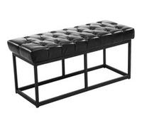 Banquette Amun B similicuir , Noir /100 cm