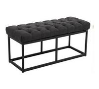 Banquette Amun B Tissu , Gris foncé/100 cm Gris foncé G