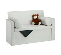 Banquette avec dossier coffre de rangement design 2 places léger 300 kg doux