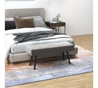 Banquette bout de lit design contemporain noir gris