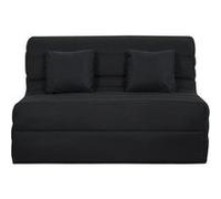 Banquette BZ 140 ORLANDO pearl - matelas Dunlopillo -Noir Noir G