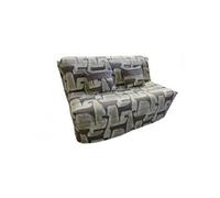 Banquette BZ convertible AXEL à motifs taupe 160*200cm matelas confort BULTEX