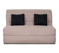 Banquette BZ ORLANDO 140x190, matelas Dunlopillo, taupe taupe G