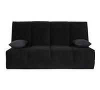 Banquette CC HOUSTON 130x190, matelas Simmons, angel noir Noir G