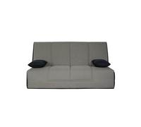Banquette Clic-Clac 130 HOUSTON coton gris - matelas Simmons Gris G
