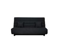 Banquette CC ORLANDO 130 x 190, matelas Dunlopillo, pearl noir