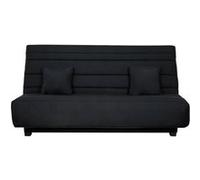Banquette CC ORLANDO 130 x 190, matelas Dunlopillo, pearl noir