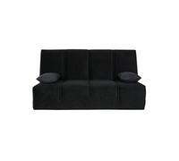 Banquette Clic-Clac 130 VIRGINIA angel noir - matelas latex Dunlopillo