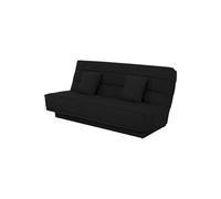Banquette Clic clac 120x190 - Tissu noir - MELISSA