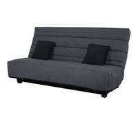 Banquette CC ORLANDO 130x190, matelas Dunlopillo, gris