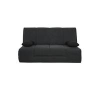 Banquette Clic-Clac 130 VIRGINIA coton pacifico - matelas latex Dunlopillo 130x190 cm - Marron Marron G