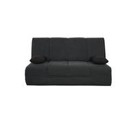 Banquette Clic-Clac 130 VIRGINIA coton pacifico - matelas latex Dunlopillo 130x190 cm - Marron Marron G