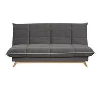 Banquette clic-clac - 2/3 places - Tissu Gris - 192 x 98 x 92 cm - TOUNDRA Gris G