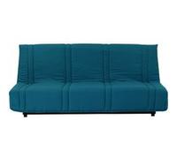 Banquette clic clac 3 places - Bleu canard - 100% coton - L 193 x P 92 cm - LENA Bleu canard G