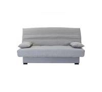 Banquette clic clac 3 places Matelas 17 cm Tissu clair L199 P96 H103 cm CHLoe Gr