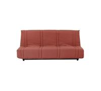 Banquette clic clac 3 places - Terracotta - 100% coton - L 193 x P 92 cm - LENA