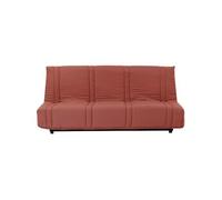 Banquette clic clac 3 places - Terracotta - 100% coton - L 193 x P 92 cm - LENA