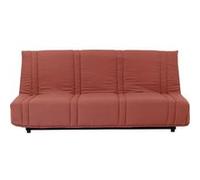 Lena Banquette clic-clac 3 places - Terracotta - 100% coton - L 193 x P 92 cm