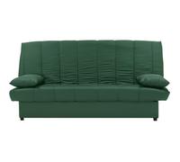 Banquette clic clac 3 places - Tissu 100% coton Vert - Style Contemporain - L 190 x P92 cm - MILA Vert