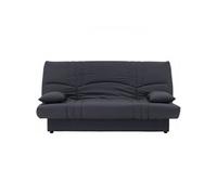 Banquette clic clac 3 places Tissu anthracite L 190 P 92 cm DREAM Style Contempor
