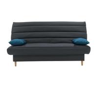 LIV Banquette clic clac 3 places - Tissu anthracite - Slyle scandinave - L 190 x P92 cm gris