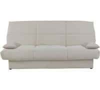 Banquette clic-clac - 3 places - Tissu - Beige - 190 x 90 x 92 cm - CLEM