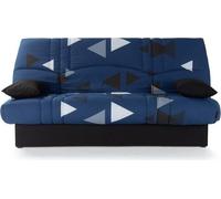Banquette clic clac 3 places - tissu Bikini bleu - Style contemporain - L 190 x P 92 cm - DREAM