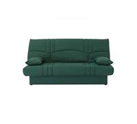 Banquette clic clac 3 places tissu foret Style contemporain L 190 P 92 cm DREAM Ve