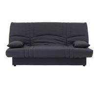 Banquette clic clac 3 places - Tissu gris anthracite - 190 x 92 cm gris G
