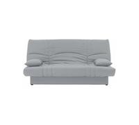 Banquette clic clac 3 places - Tissu gris clair - 190 x 92 cm