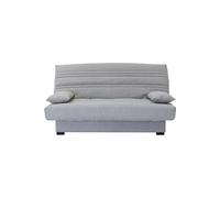 Banquette clic clac 3 places - Tissu gris clair - L199 x P96 x H103 cm - CHLoe