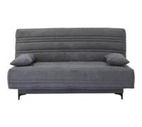 Banquette clic clac 3 places Tissu moyen L199 P96 H103 cm KRISTEN Style contempo Gris G